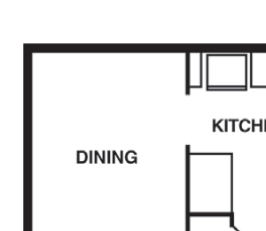 2 Bedroom/1 Bathroom